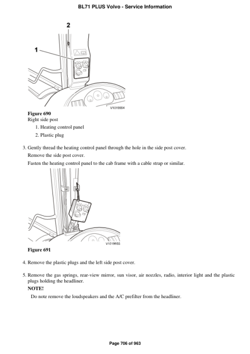 Volvo BL71 PLUS Backhoe Loader Repair Service Manual - Image 3