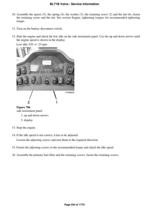 Volvo BL71B Backhoe Loader Repair Service Manual - Image 5