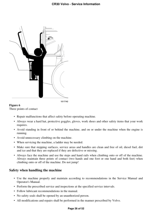 Volvo CR30 Asphalt Compactors Repair Service Manual - Image 3