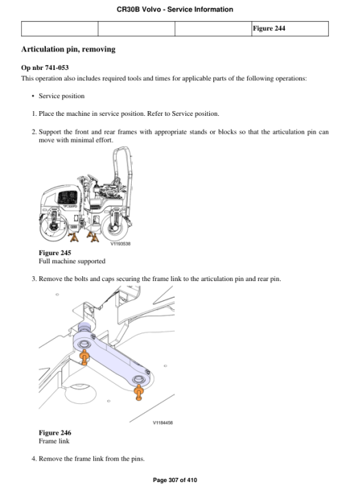 Volvo CR30B Asphalt Compactors Repair Service Manual - Image 4