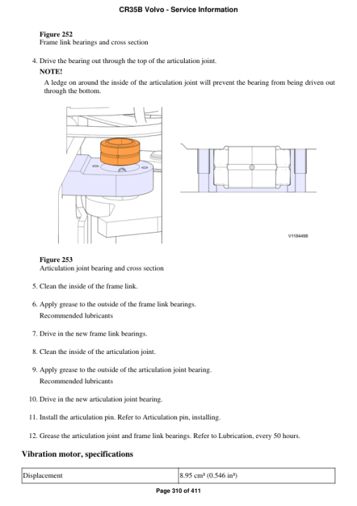 Volvo CR35B Asphalt Compactors Repair Service Manual - Image 2