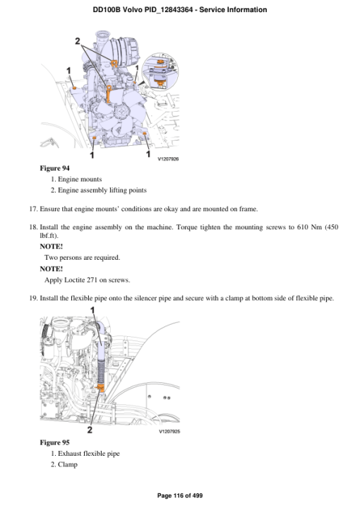 Volvo DD100B Asphalt Compactors Repair Service Manual - Image 2