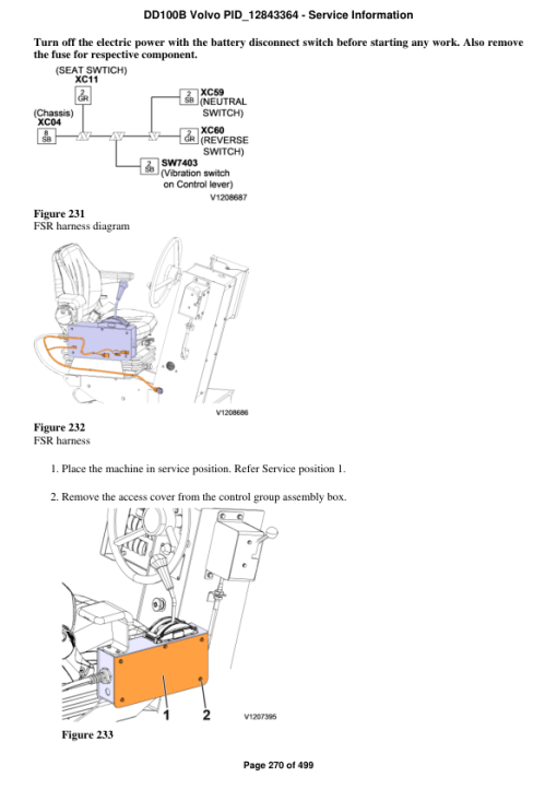 Volvo DD100B Asphalt Compactors Repair Service Manual - Image 3