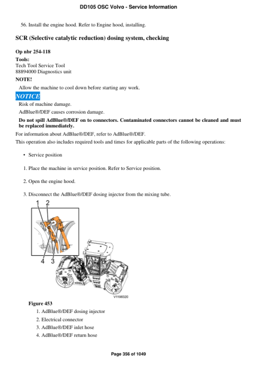 Volvo DD105 OSC Asphalt Compactors Repair Service Manual - Image 4