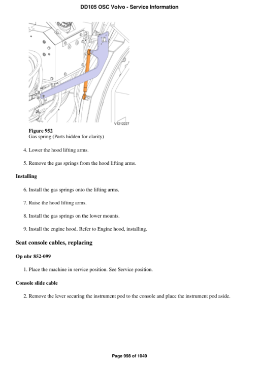 Volvo DD105 OSC Asphalt Compactors Repair Service Manual - Image 5