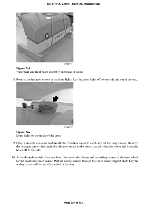 Volvo DD118HA Asphalt Compactors Repair Service Manual - Image 3