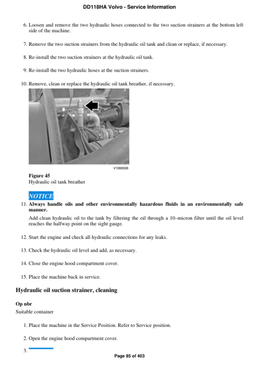 Volvo DD118HA Asphalt Compactors Repair Service Manual - Image 5