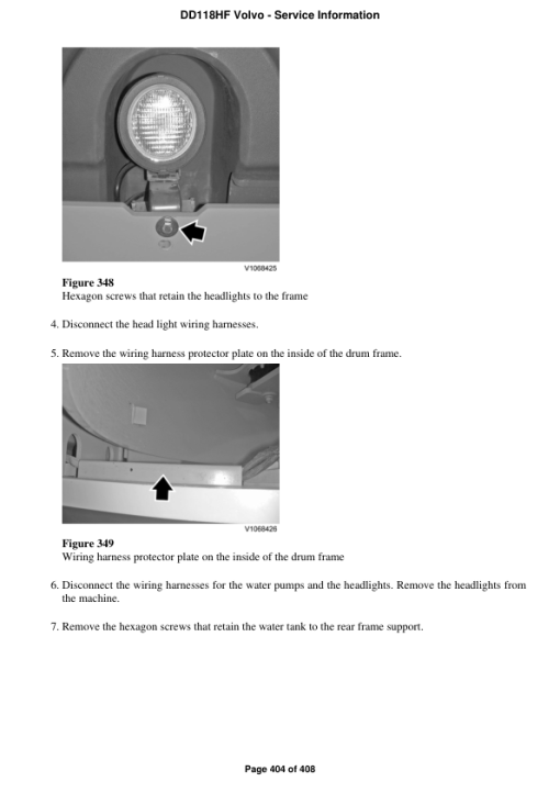 Volvo DD118HF Asphalt Compactors Repair Service Manual - Image 5