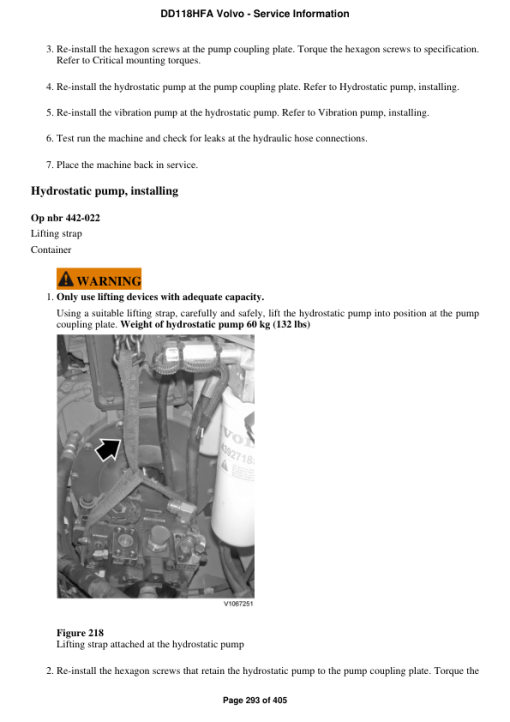 Volvo DD118HFA Asphalt Compactors Repair Service Manual - Image 4