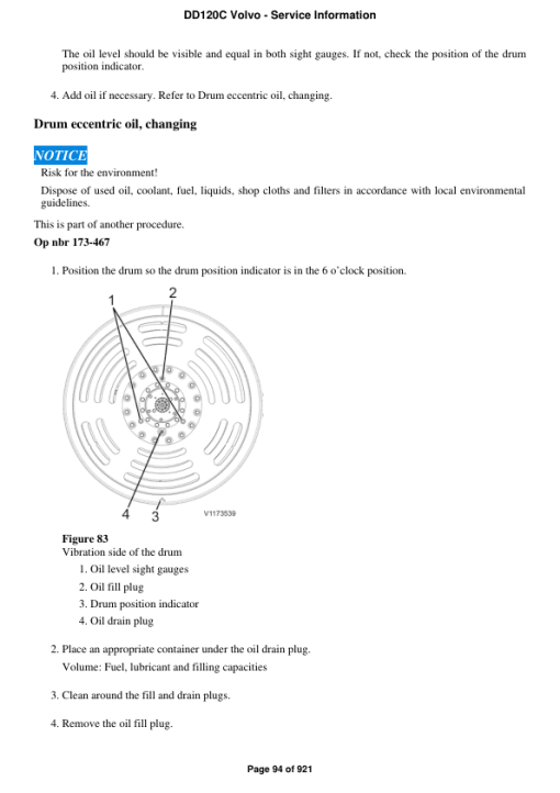 Volvo DD120C Asphalt Compactors Repair Service Manual - Image 5