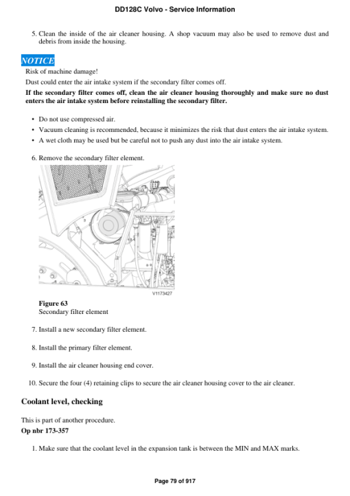 Volvo DD128C Asphalt Compactors Repair Service Manual - Image 5