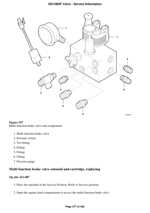 Volvo DD138HF Asphalt Compactors Repair Service Manual - Image 4