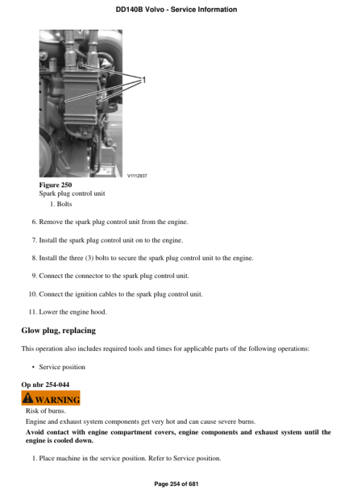 Volvo DD140B Asphalt Compactors Repair Service Manual - Image 3