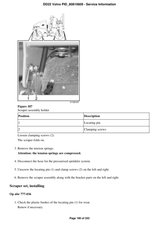 Volvo DD22 Asphalt Compactors Repair Service Manual - Image 3