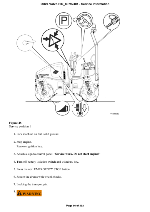 Volvo DD24 Asphalt Compactors Repair Service Manual - Image 5