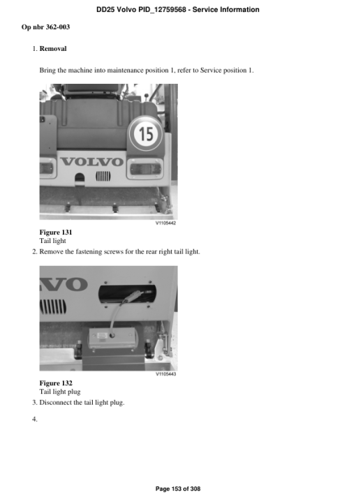 Volvo DD25 Asphalt Compactors Repair Service Manual - Image 2