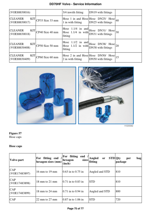 Volvo DD70HF Asphalt Compactors Repair Service Manual - Image 5