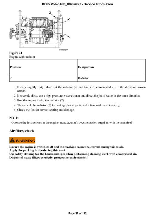 Volvo DD85 Asphalt Compactors Repair Service Manual - Image 3