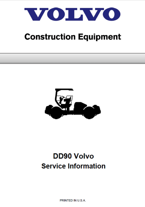 Volvo DD90 Asphalt Compactors Repair Service Manual