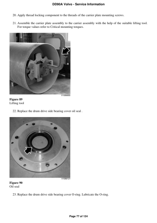 Volvo DD90A Asphalt Compactors Repair Service Manual - Image 4