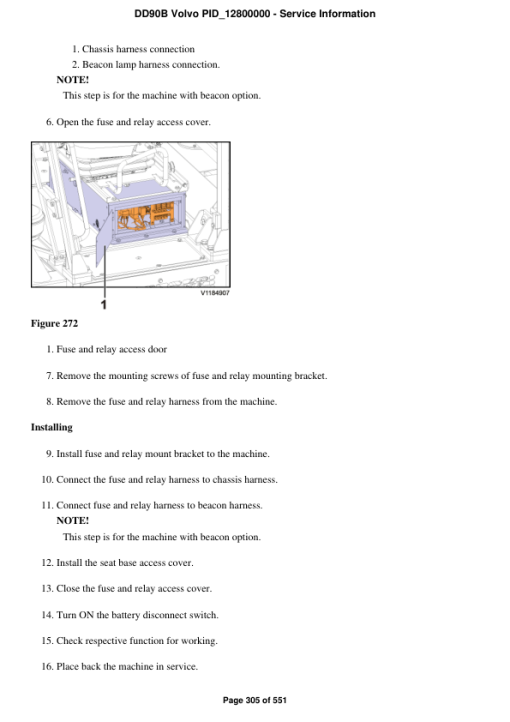 Volvo DD90B Asphalt Compactors Repair Service Manual - Image 3