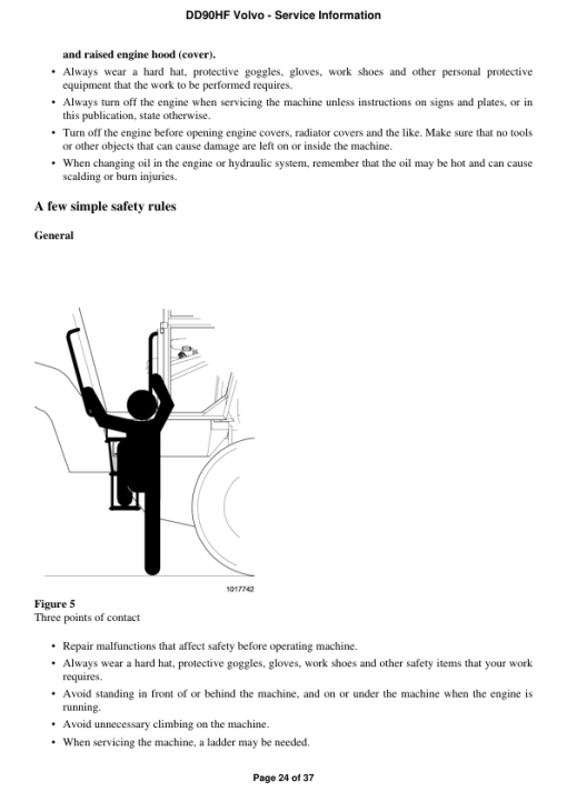 Volvo DD90HF Asphalt Compactors Repair Service Manual - Image 3