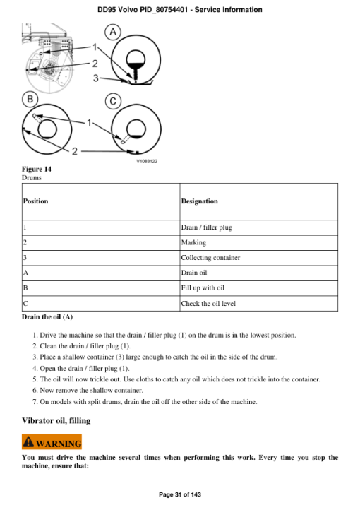 Volvo DD95 Asphalt Compactors Repair Service Manual - Image 3