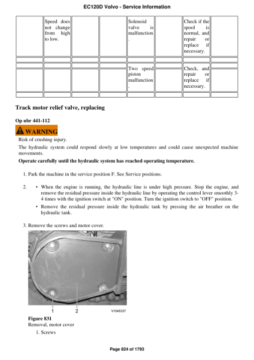 Volvo EC120D Excavator Repair Service Manual - Image 5