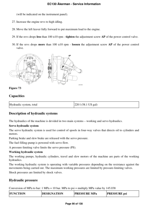 Volvo EC130 ?kerman Excavator Repair Service Manual - Image 5