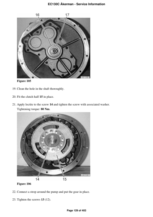 Volvo EC130C ?kerman Excavator Repair Service Manual - Image 2