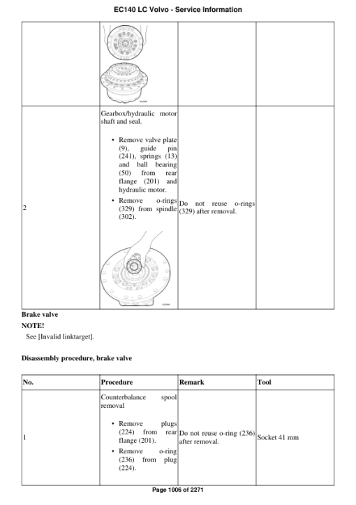 Volvo EC140 LC Excavator Repair Service Manual - Image 2