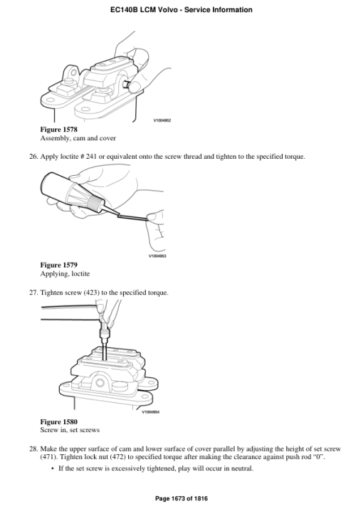 Volvo EC140B LCM Excavator Repair Service Manual - Image 4