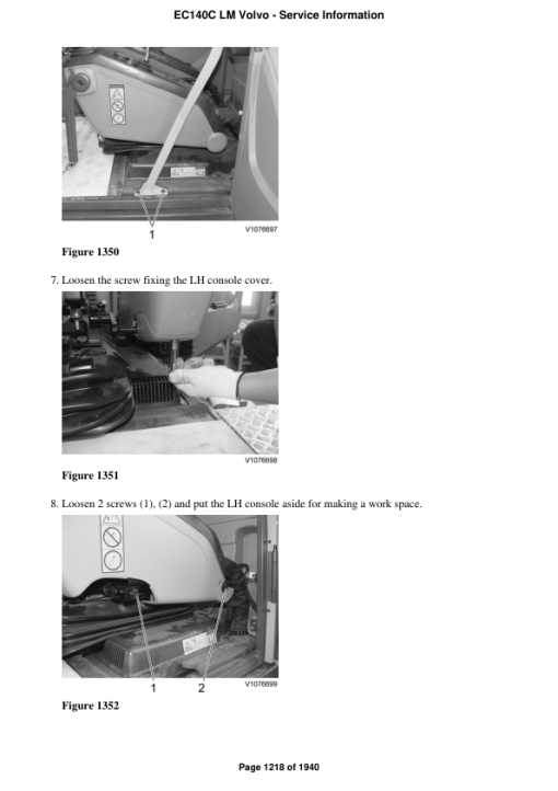 Volvo EC140C LM Excavator Repair Service Manual - Image 2