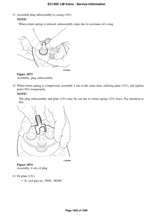 Volvo EC140C LM Excavator Repair Service Manual - Image 3