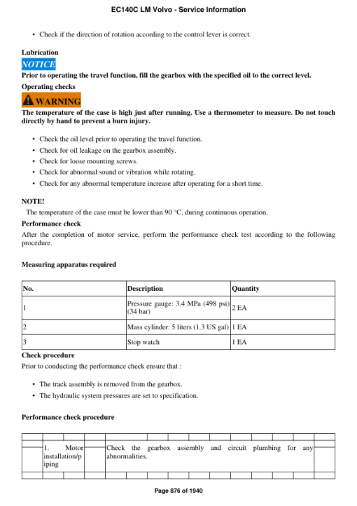 Volvo EC140C LM Excavator Repair Service Manual - Image 5