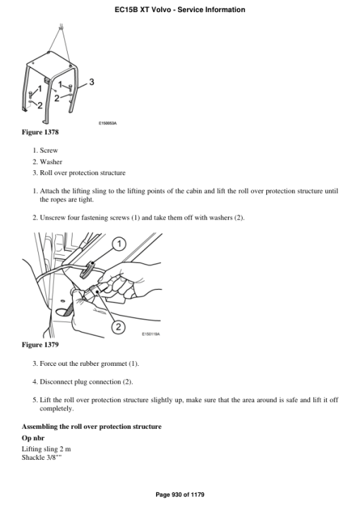 Volvo EC15B XT Compact Excavator Repair Service Manual - Image 5