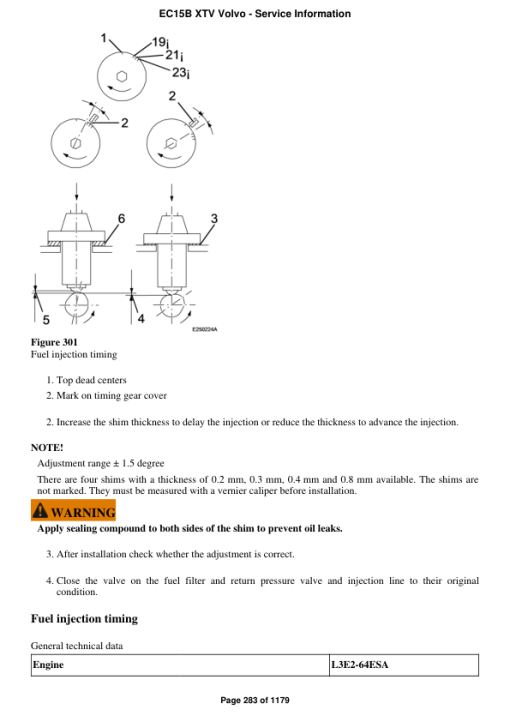 Volvo EC15B XTV Compact Excavator Repair Service Manual - Image 3