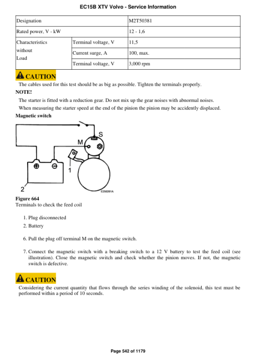 Volvo EC15B XTV Compact Excavator Repair Service Manual - Image 4