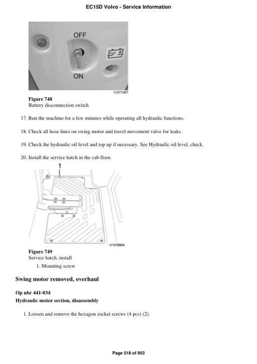 Volvo EC15D Compact Excavator Repair Service Manual - Image 3