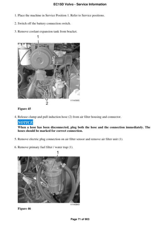 Volvo EC15D Compact Excavator Repair Service Manual - Image 5