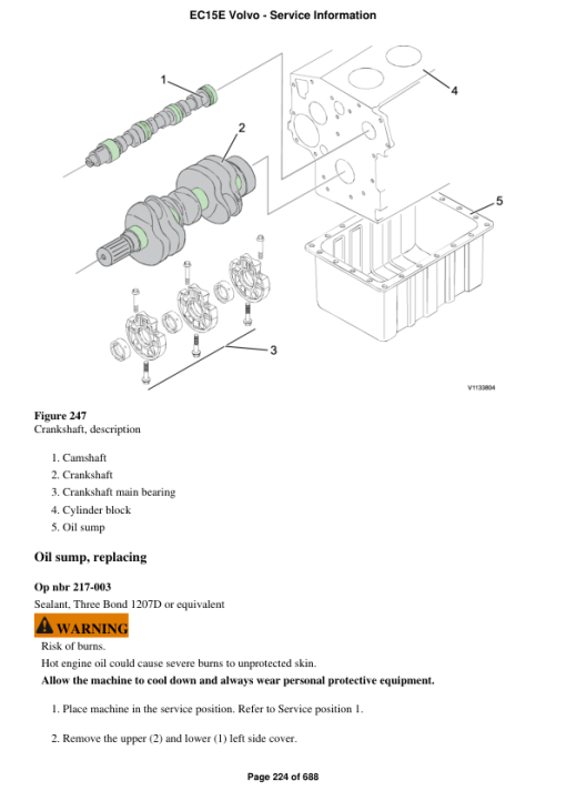 Volvo EC15E Compact Excavator Repair Service Manual - Image 2