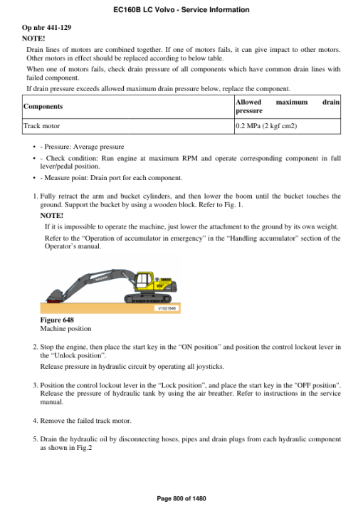 Volvo EC160B LC Excavator Repair Service Manual - Image 5