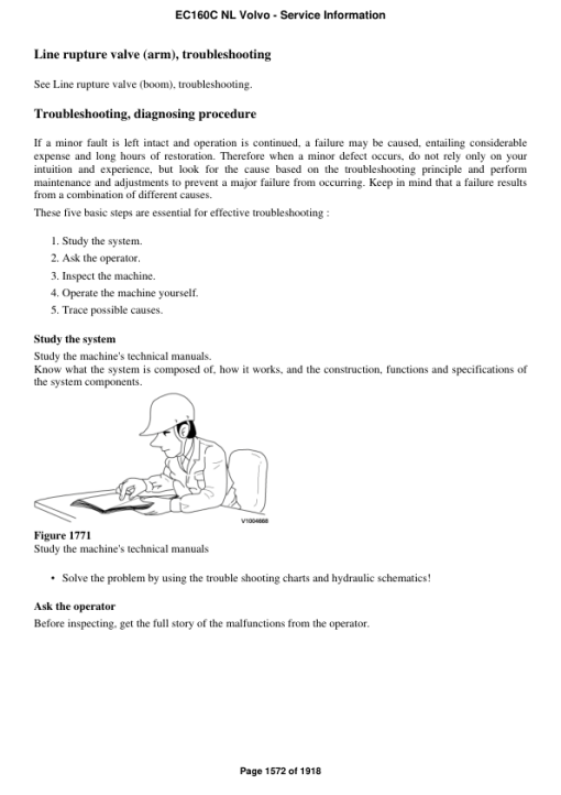 Volvo EC160C NL Excavator Repair Service Manual - Image 3