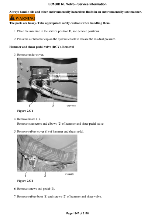 Volvo EC160D NL Excavator Repair Service Manual - Image 4