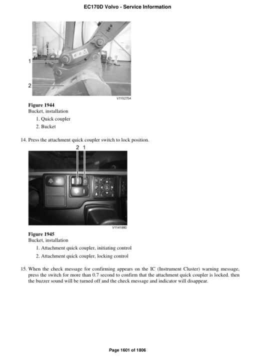 Volvo EC170D Excavator Repair Service Manual - Image 3