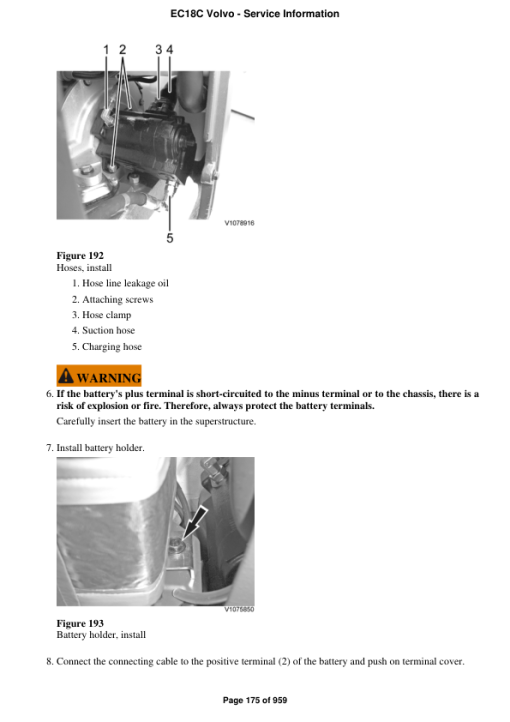 Volvo EC18C Compact Excavator Repair Service Manual - Image 2