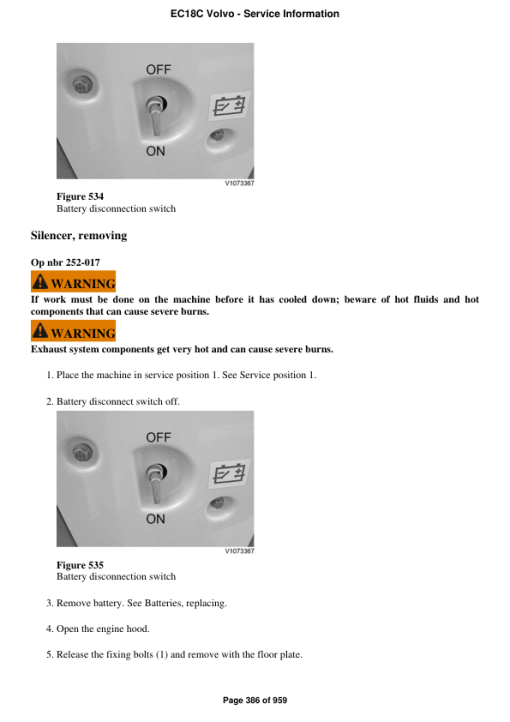 Volvo EC18C Compact Excavator Repair Service Manual - Image 3