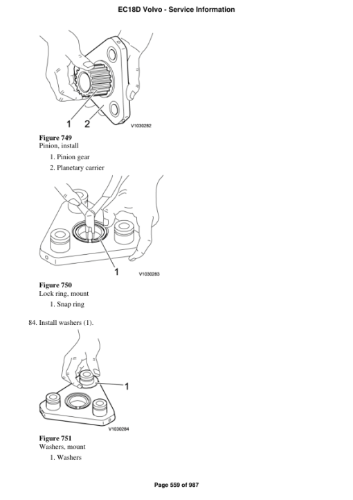 Volvo EC18D Compact Excavator Repair Service Manual - Image 4