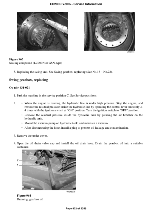 Volvo EC200D Excavator Repair Service Manual - Image 5