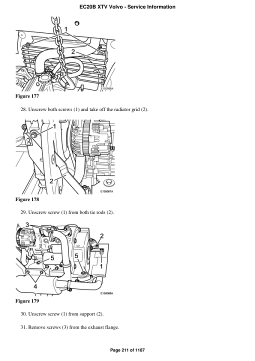 Volvo EC20B XTV Compact Excavator Repair Service Manual - Image 3